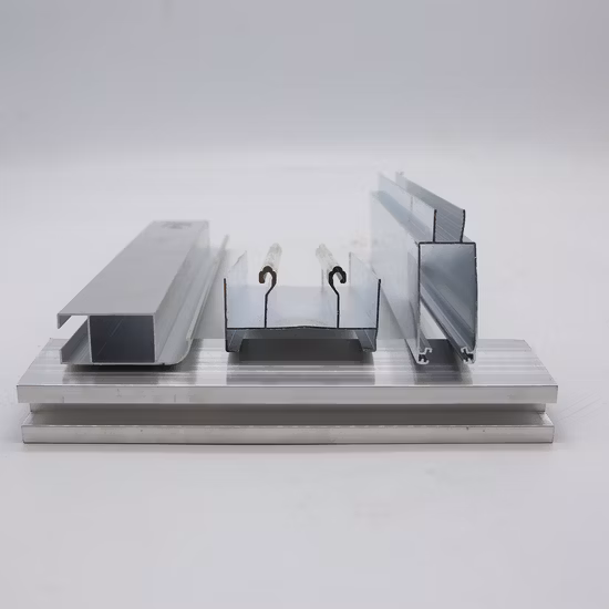 Chine Fabricant Extrusion en alliage d'aluminium cadre de fenêtre armoire double porte coulissante en verre anodisé/profil en aluminium enduit de poudre pour fenêtre et porte